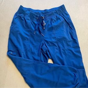 medcouture touch royal blue jogger scrub pants
